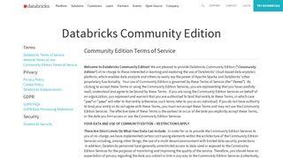 Databricks Community Edition - Databricks