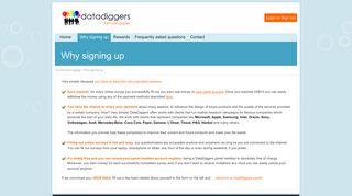 Why signing up | DataDiggers - Online panel Kenya