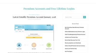 Latest Datafile Premium Account January 2018 – Premium Accounts ...