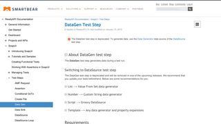 DataGen Test Step | ReadyAPI Documentation - SmartBear Support