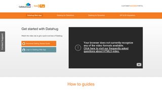 Datahug Web App - Datahug Success Portal