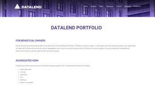 DataLend Portfolio – DataLend