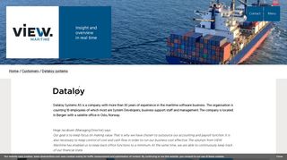 Dataloy systems - VIEW Maritime