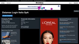 Datamax Login Italia SpA: Company Profile - Bloomberg