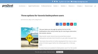 Three options for Varonis DatAnywhere users following End of Life ...