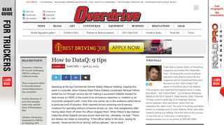 How to DataQ: 9 tips - Overdrive Magazine