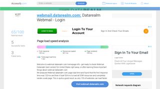 Access webmail.datarealm.com. Datarealm Webmail - Login