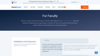 Automated Machine Learning for Faculty | DataRobot University