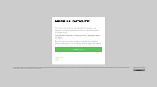 Merrill DataSite - Forgot Password?