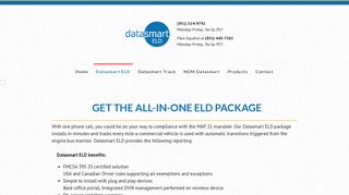 get the all-in-one eld package - Electronic Logbooks | datasmart