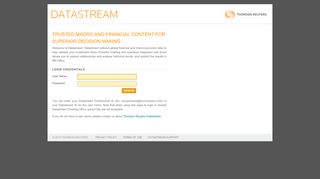 trusted macro and financial content for superior ... - Datastream Login