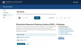 Enterprise Resource Planning System(ERP), Colleague