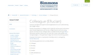 Colleague (Ellucian) - Simmons.edu
