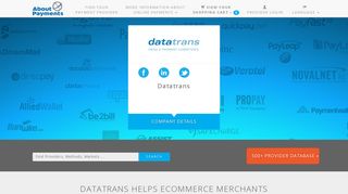 Accept Payments Online via Datatrans | Compare all Payment Service ...