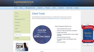 Client Tools | DataWatch - Datawatch Systems