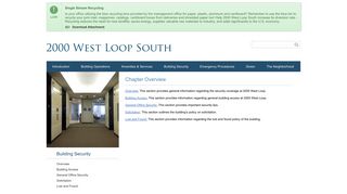 Building Access - Welcome to 2000 West Loop's Tenant® Portal