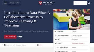 Introduction to Data Wise: A Collaborative Process to Improve ...