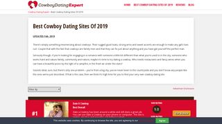 Best Cowboy Dating Sites Of 2019 - Cowboy Dating Expert