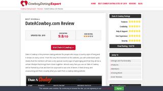 DateACowboy.com Review - UPDATED Jan. 2019 - Cowboy Dating ...