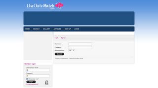 Login | LiveDateMatch.com - Free Online Dating Site