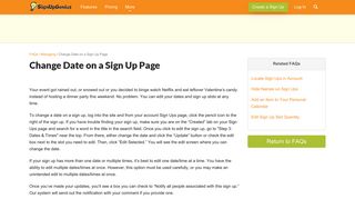 Change Date on a Sign Up Page - Sign Up Genius
