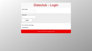 Dateclub - Login