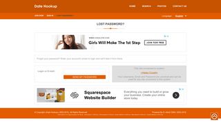 Lost password? | «Date Hookup» - 100% free online dating site for ...