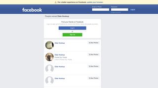 Date Hookup Profiles | Facebook