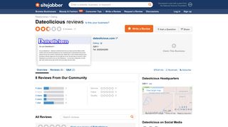 Dateolicious Reviews - 8 Reviews of Dateolicious.com | Sitejabber
