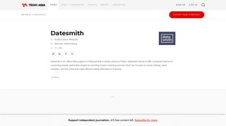 Datesmith - Tech in Asia