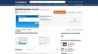 DateUkrainians Reviews - 6 Reviews of Dateukrainians.com | Sitejabber