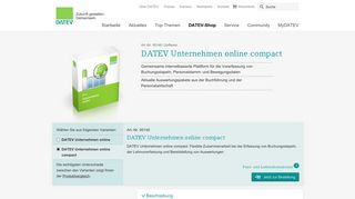 DATEV Unternehmen online compact - Software im Shop bestellen
