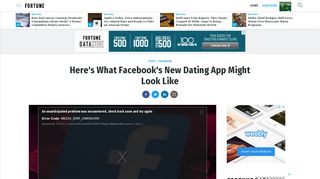 Here's What Facebook's New Dating App Might Look Like | Fortune