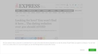 Dating websites over 40s should AVOID if looking for love | Express.co ...