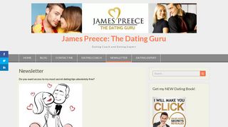 Newsletter - James Preece: The Dating Guru