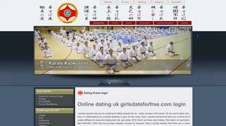 Dating iframe login - Karate Kyokushin