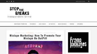 Mixtape Marketing: How To Promote Your Mixtape On DatPiff – Stop ...