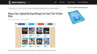 Where Can I Upload My Rap Mixtape For Free? The 10 Best Sites ...