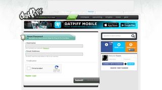 DatPiff :: Reset Password