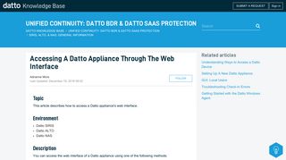 Accessing a Datto Appliance Through the Web Interface – Datto ...