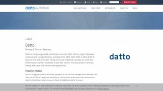 Autotask Integration - Datto