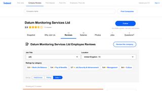 Working at Datum Monitoring Services Ltd in Bury: Employee Reviews ...