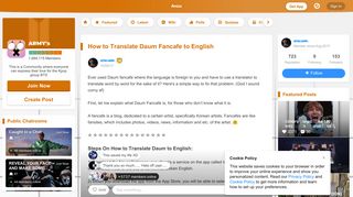 How to Translate Daum Fancafe to English | ARMY's Amino