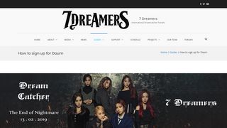 How to sign up for Daum | 7 Dreamers