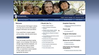 PA Child Support Program - Pennsylvania Child Support Program