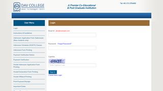 Login - Online Admission Portal