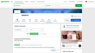 DAVACO Employee Benefits and Perks | Glassdoor