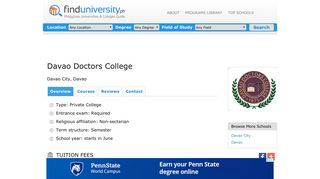 Davao Doctors College | FindUniversity.ph