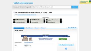 teammember.daveandbusters.com at WI. MyTMx - Sign In