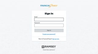 Sign In - Financial Peace